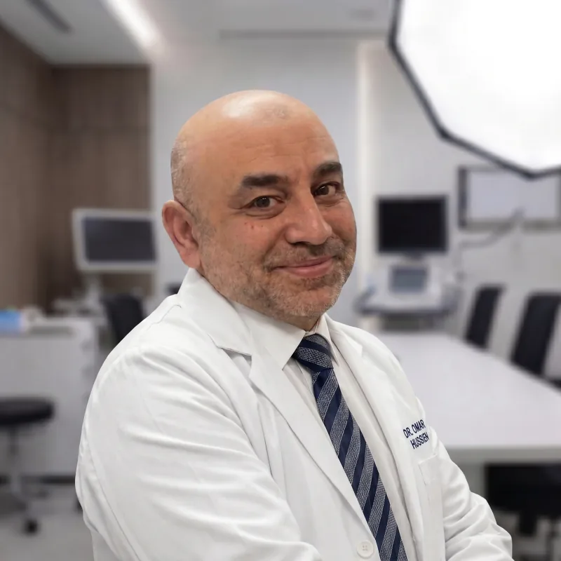 Dr. Omar Hussien, PT, MSC, DPT, in his Hinsdale physical therapy clinic